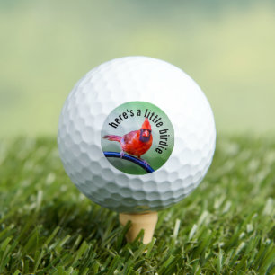 Red Cardinal Photography Golf Balls