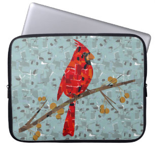 Red Cardinal , the bird of Christmas Laptop Sleeve