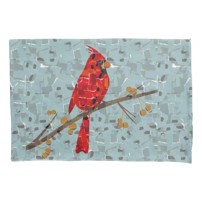 Red Cardinal , the bird of Christmas Pillowcase (Front)