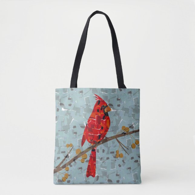 Red Cardinal , the bird of Christmas Tote Bag (Front)