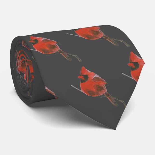 Red Cardinal Tie (Rolled)
