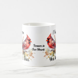 Red Cardinal Watercolor Personalize Coffee Mug