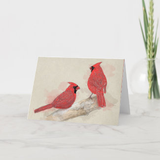 Red Cardinals Card