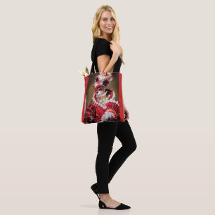 Red carnival mask in Venice, Italy Tote Bag