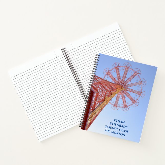 Red Carnival Structure Coney  School classroom  Notebook (Inside)