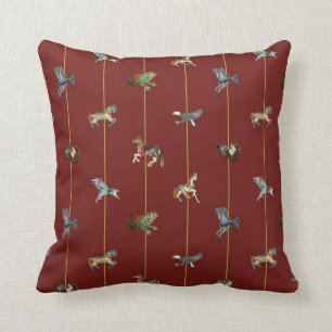 Red Carousel Cushion
