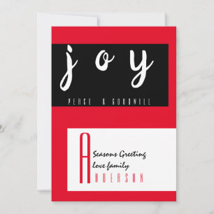 Red Carpet by LeahG - Seasonal Greetings Chic Card