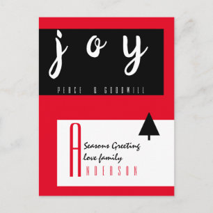 Red Carpet by LeahG - Seasonal Greetings Chic Postcard