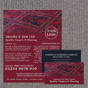 Red Carpet, Carpet Layer, Fitter Advertising Flyer