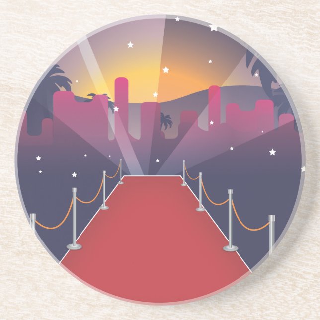 Red Carpet Celebrity Coaster (Front)