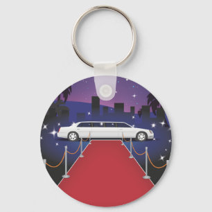 Red Carpet Celebrity Limo Key Ring