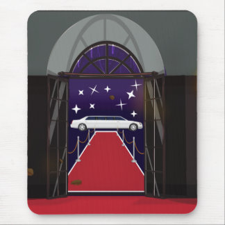 Red Carpet Celebrity Limo Mouse Pad