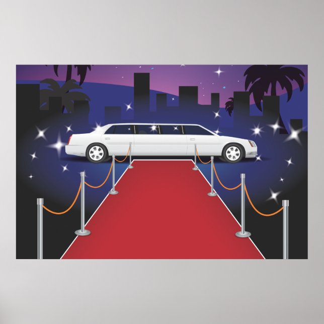 Red Carpet Celebrity Limo Poster (Front)