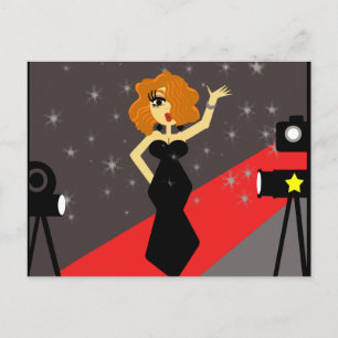 Red Carpet Diva Postcard