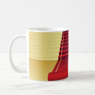 Red Carpet Elegance: Vintage Background. Coffee Mug