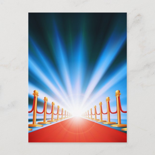 Red carpet entrance postcard (Front)