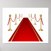 Red Carpet Entrance with Gold Stanchions