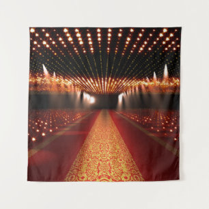 Red carpet festival: glamourous scene. tapestry