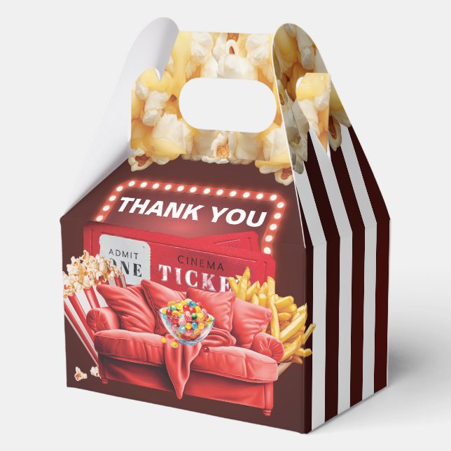Red Carpet Movie Night Favour Box (Front)