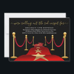 Red Carpet Themed Party with Faux Gold Foil Invitation<br><div class="desc">The perfect invitation for your regal event.

See the Red Carpet Collection in my store for matching items for your celebration.</div>