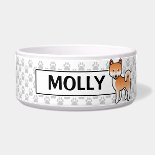 Red Cartoon Shiba Inu