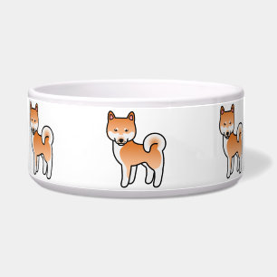Red Cartoon Shiba Inu