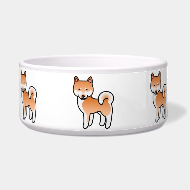 Red Cartoon Shiba Inu (Front)