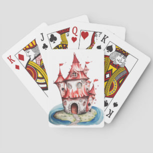 Red Castle Playing Cards
