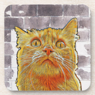 Red Cat in Trouble. Coaster