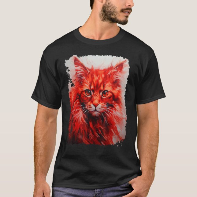 Red Cat T-Shirt (Front)