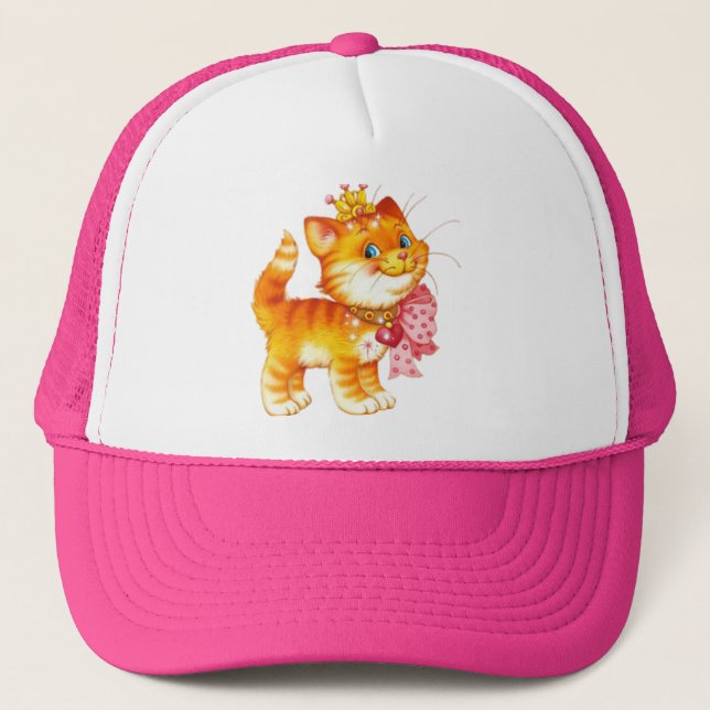 red cat trucker hat (Front)