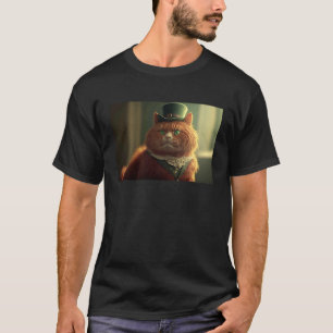 Red Cat wearing for celebrating St Patrics Day T-Shirt