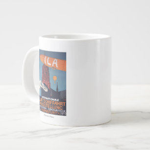 Red Cathedral - 1st Aeronautical Exposition Large Coffee Mug