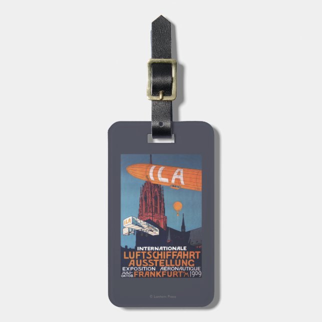 Red Cathedral - 1st Aeronautical Exposition Luggage Tag (Front Vertical)