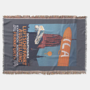 Red Cathedral - 1st Aeronautical Exposition Throw Blanket