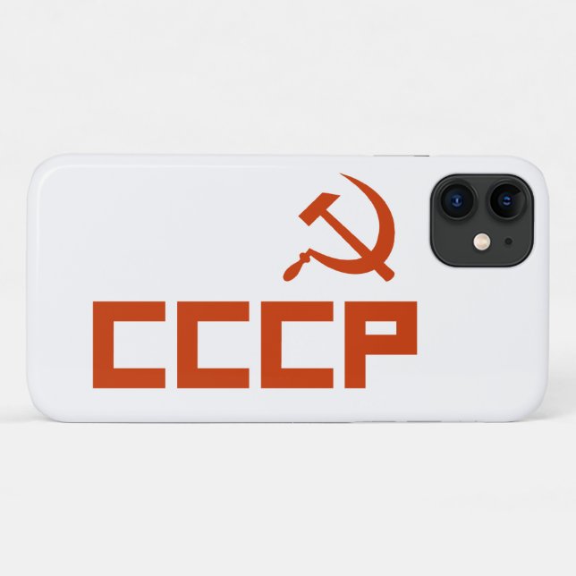 Red CCCP Hammer and Sickle Case-Mate iPhone Case (Back (Horizontal))