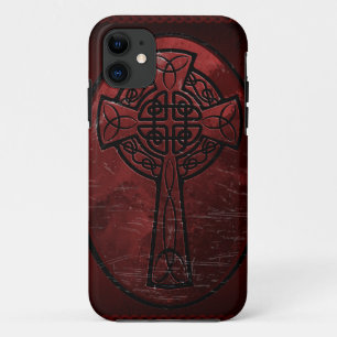 Red Celtic Cross iPhone 11 Case