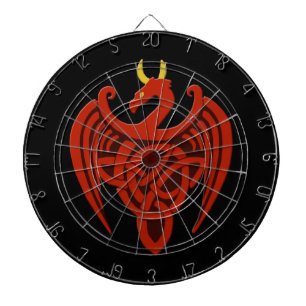Red Celtic Dragon Dartboard