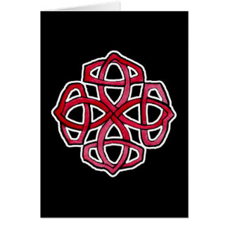 Red Celtic Knotwork Circle