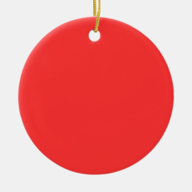 Red Ceramic Ornament (Front)