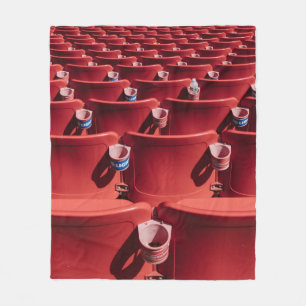 Red chair lot fleece blanket