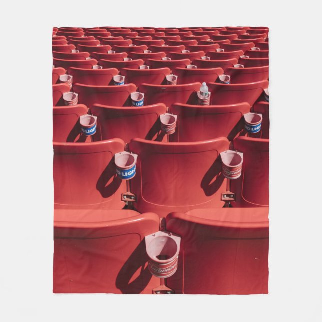 Red chair lot fleece blanket (Front)