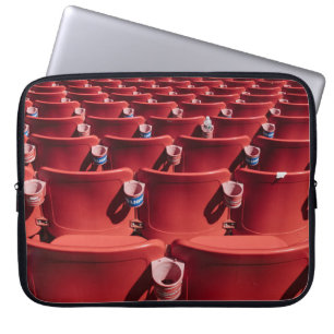 Red chair lot laptop sleeve