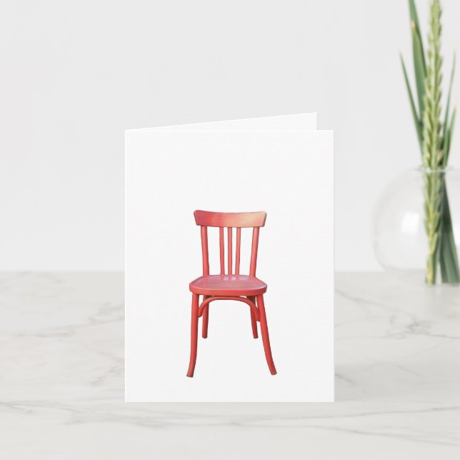 Red Chair Note Card (Front)
