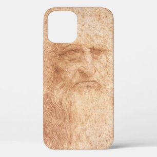 Red Chalk Leonardo da Vinci self-portrait iPhone 12 Case