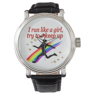 RED CHAMPION GIRL TRACK AND FIELD DESIGN WATCH