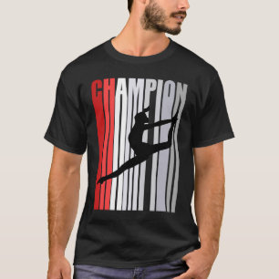 Red Champion Of Dance Retro Birthday Competition T-Shirt