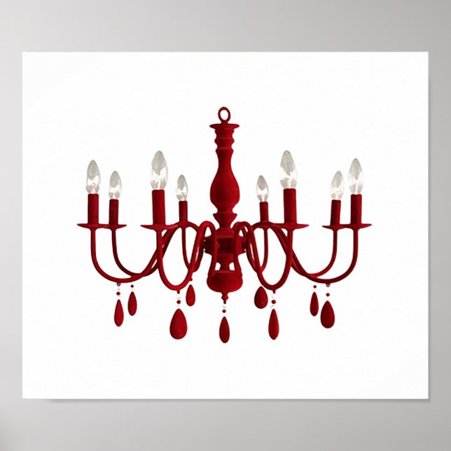 Red Chandelier ~ Poster / Print (Front)