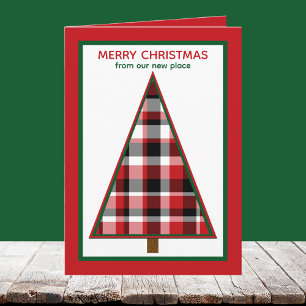 Red Change of Address Holiday Moving Announcement 