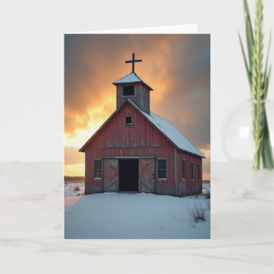 Red Chapel Winter Card